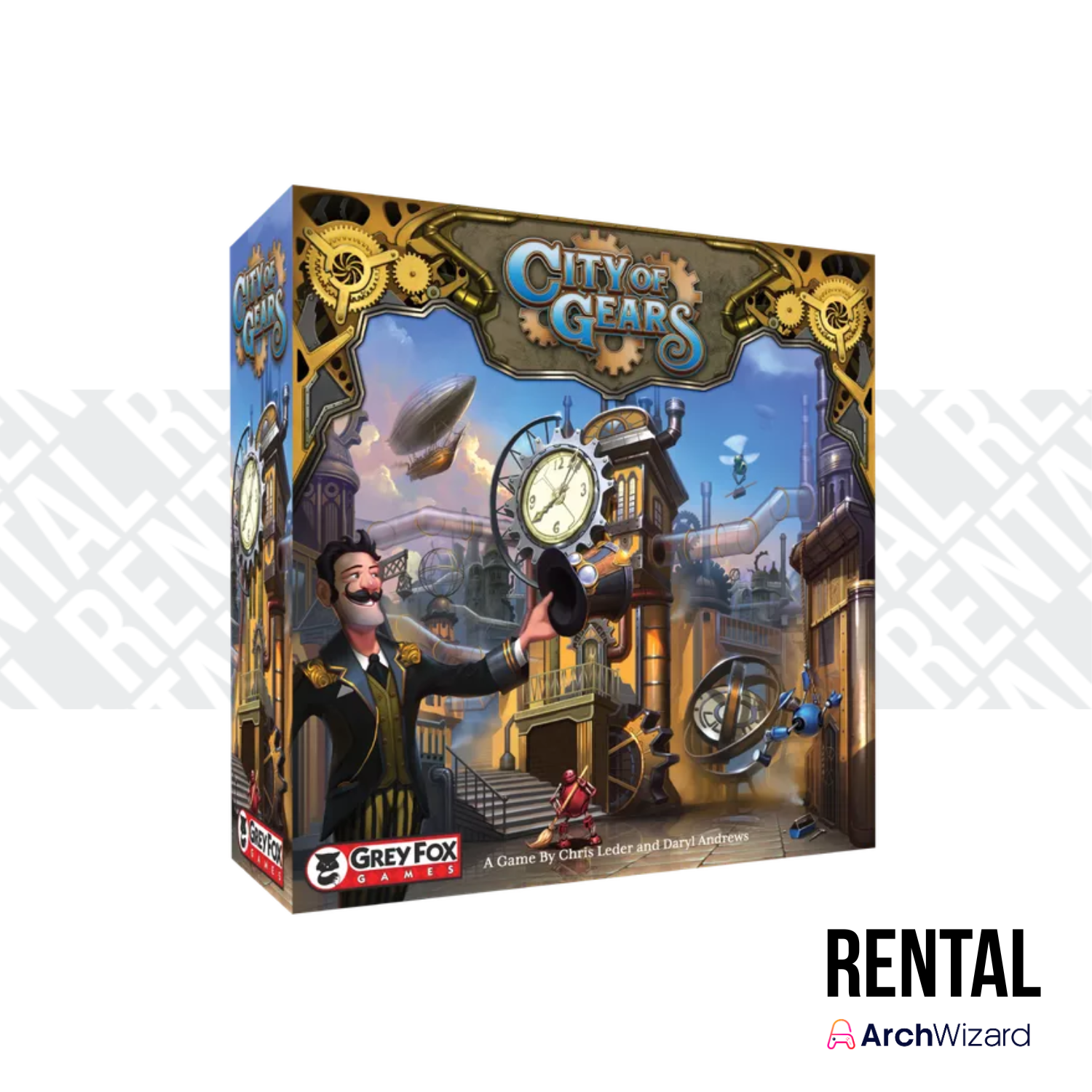 Archwizard Boardgame Rental City of Gears (2)