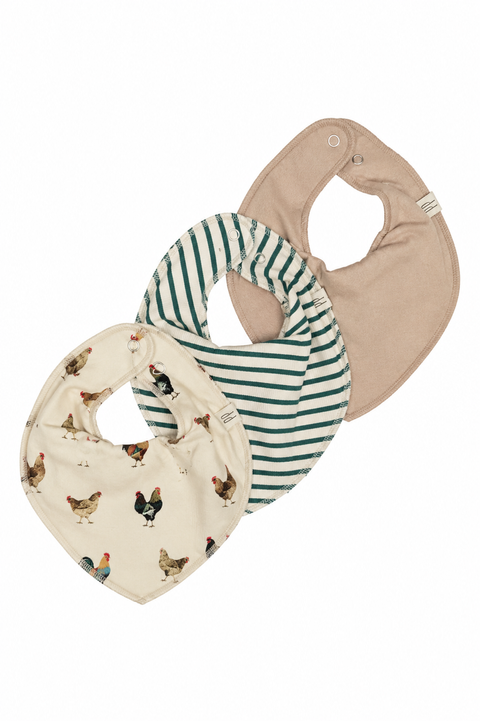 PP0151 - PPSky Bib 3-Pack - Ginger Snap Striped - Extra 5