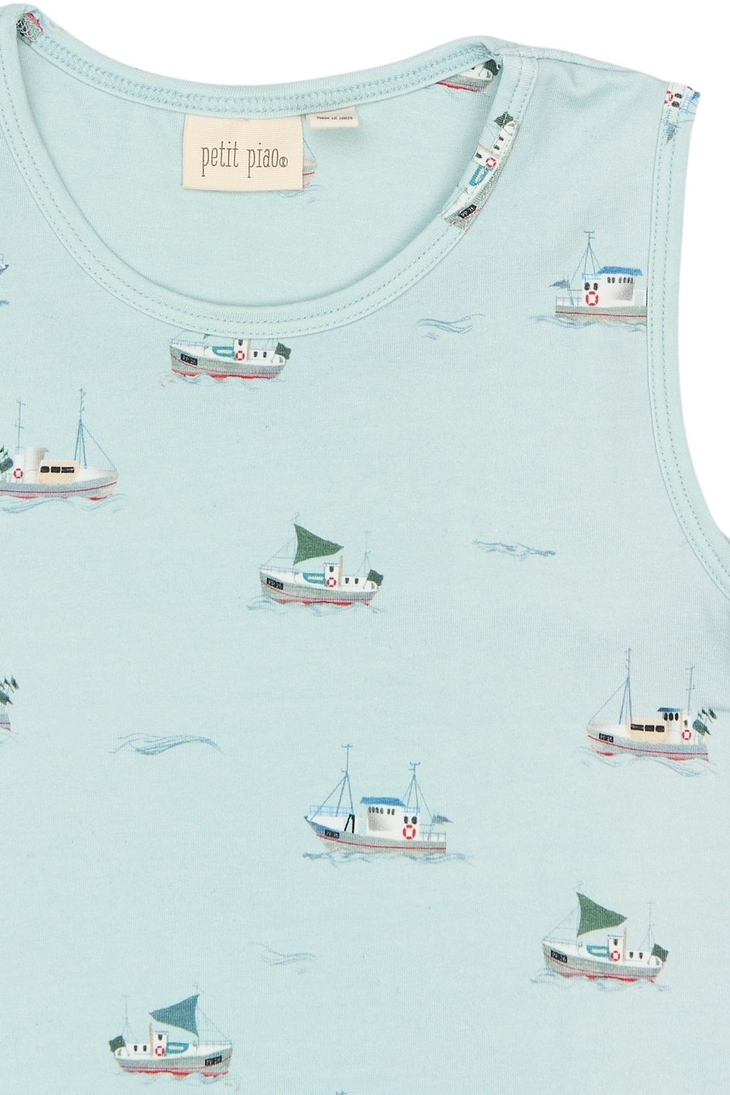 PP0161 - PPStar Boys Undershirt 2-pack - Illusion Blue Boat AOP - Extra 6