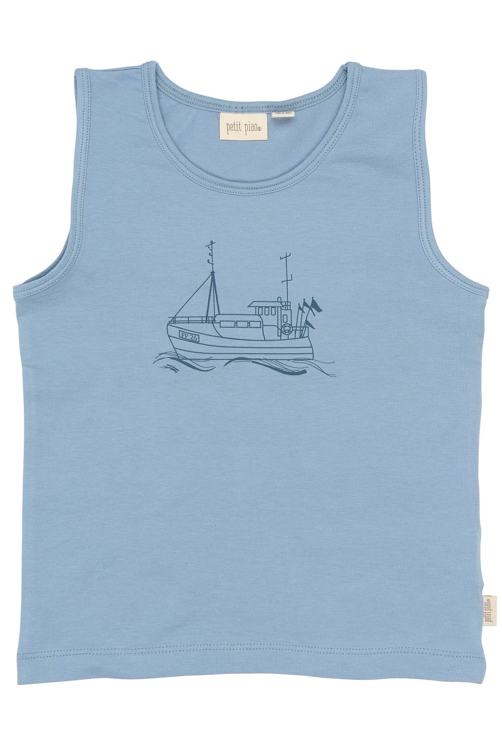 PP0161 - PPStar Boys Undershirt 2-pack - Illusion Blue Boat AOP - Extra 1