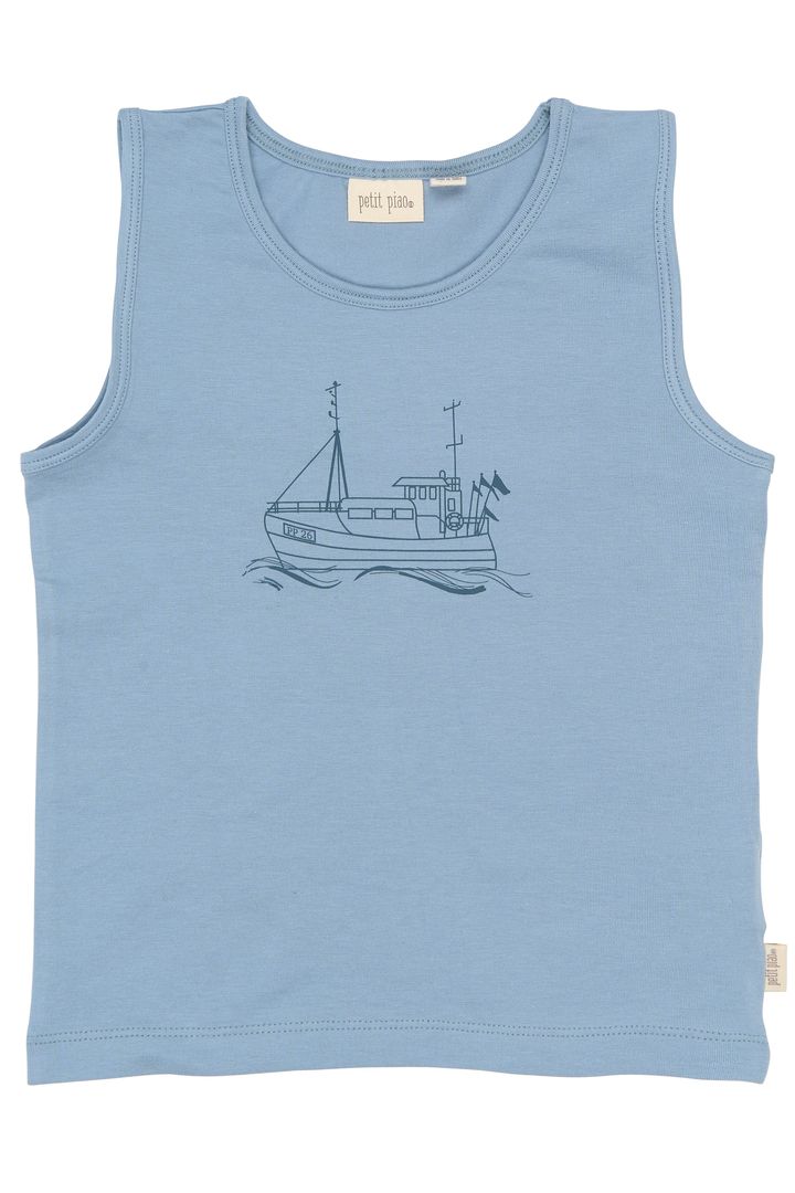 PP0161 - PPStar Boys Undershirt 2-pack - Illusion Blue Boat AOP - Extra 1