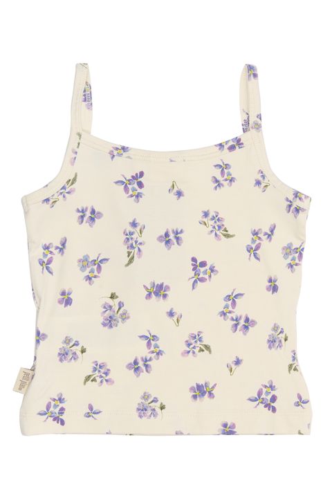 PP0164 - PPStar Girls Undershirt 2-pack - Eggnog Viola AOP - Extra 1
