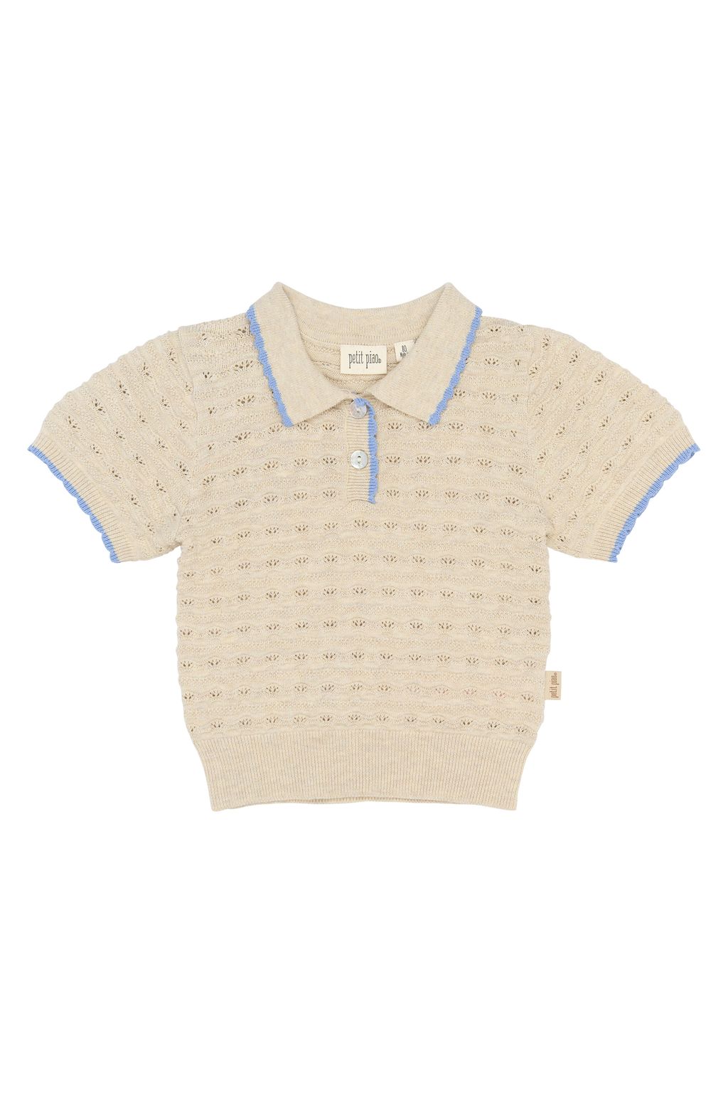 PP0215 - PPErna S_S Pointelle Knit - Fog - Main
