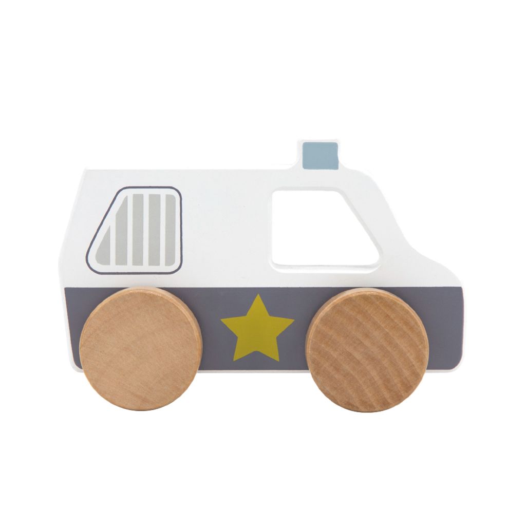 TR-303020木質小車-警察車-2
