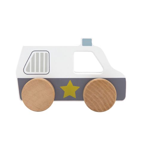 TR-303020木質小車-警察車-2