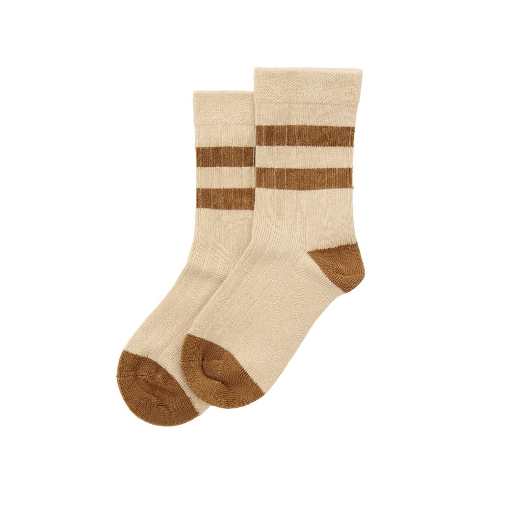 MiniPop® Bamboo Socks Sport Offwhite-Rubber