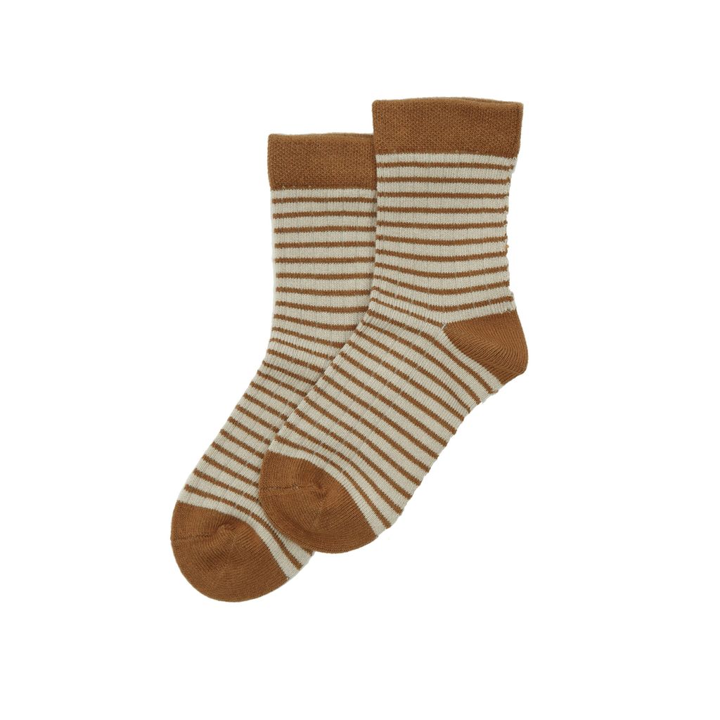 MiniPop® Bamboo Socks Thin Stripe Rubber-Offwhite