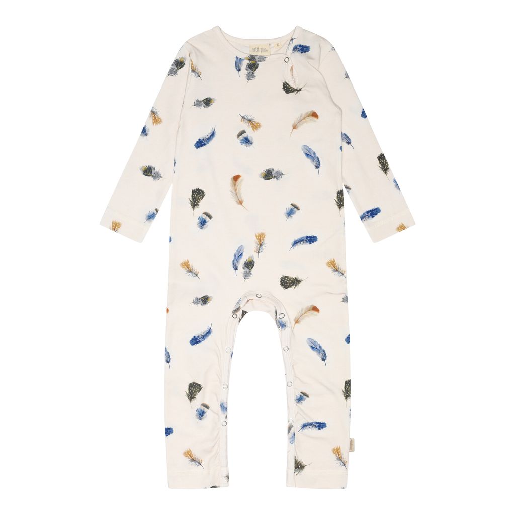 Jumpsuit L-S Printed Feather