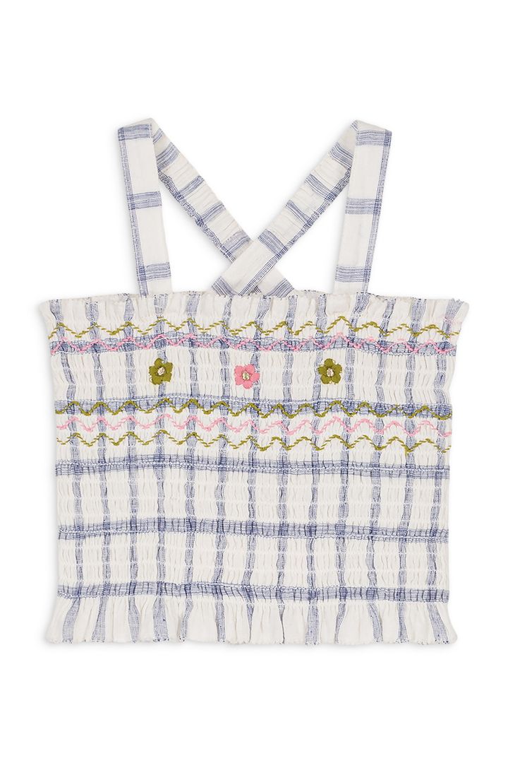 TOP MALIKA BLUE RIVER CHECKS