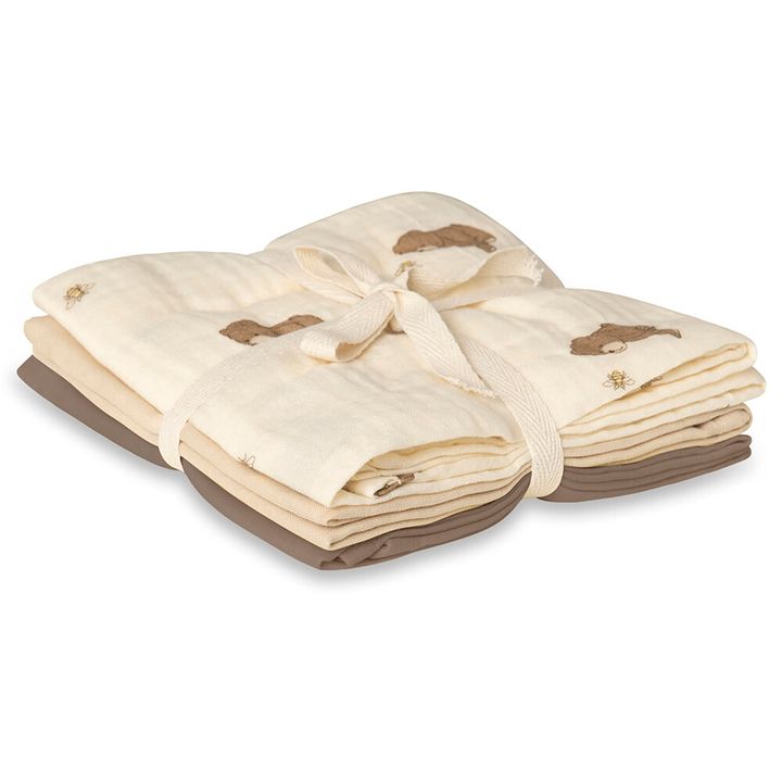 Bora muslin cloth 3-pack Bees and bears