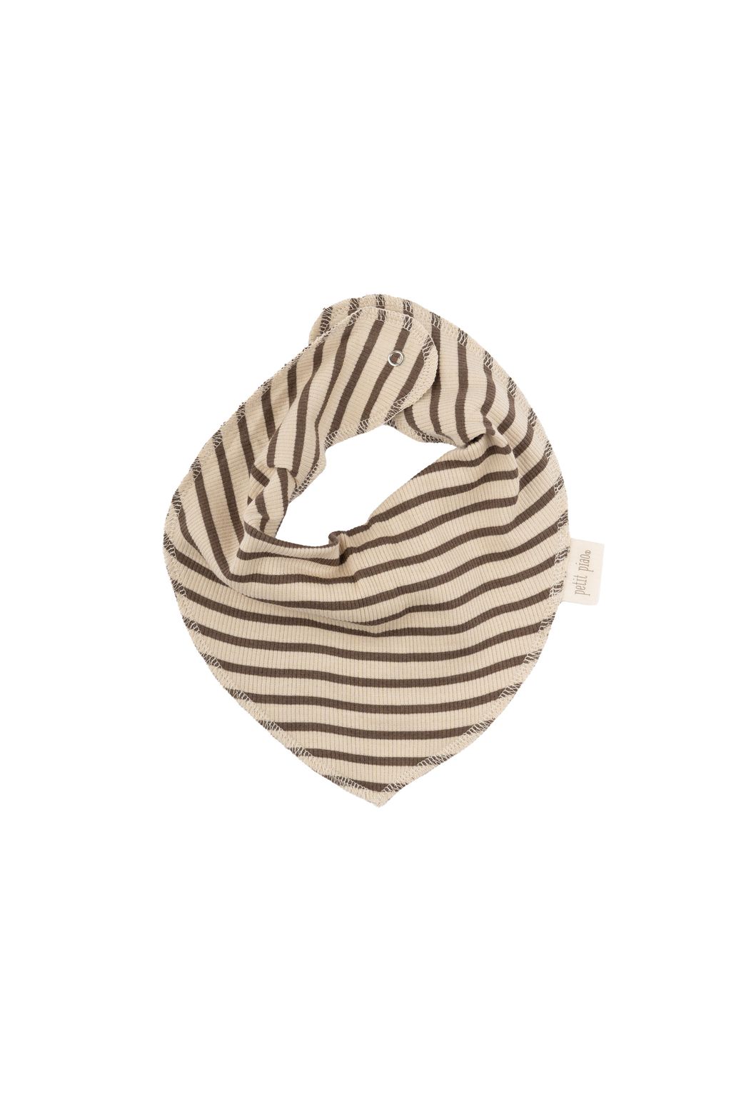 PP300 - Bib Modal Striped - Chocolate brown-dark off white - Extra 0