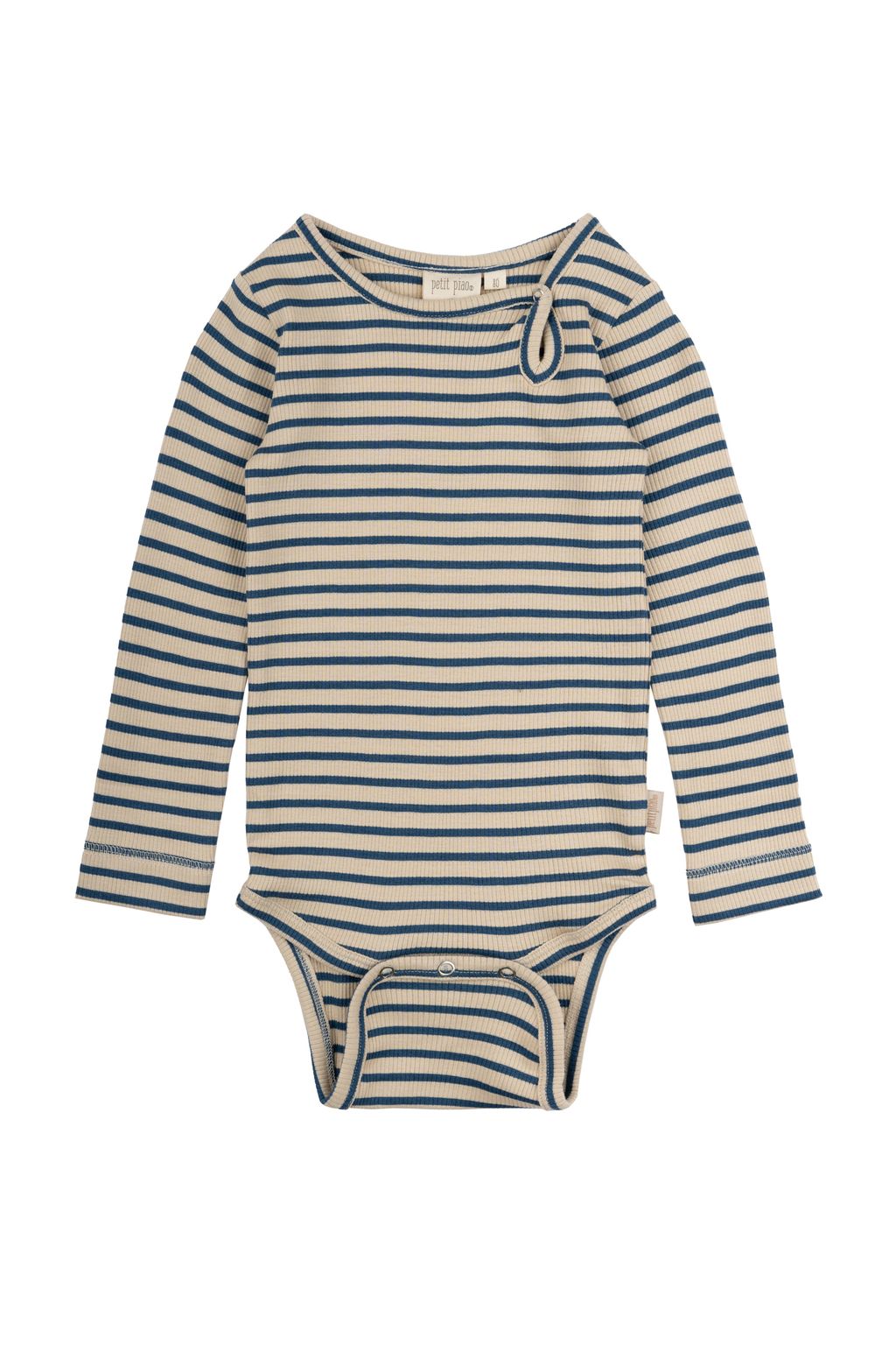 PP301 - Body L-S Modal Striped - Ensign blue-dark off white - Extra 1