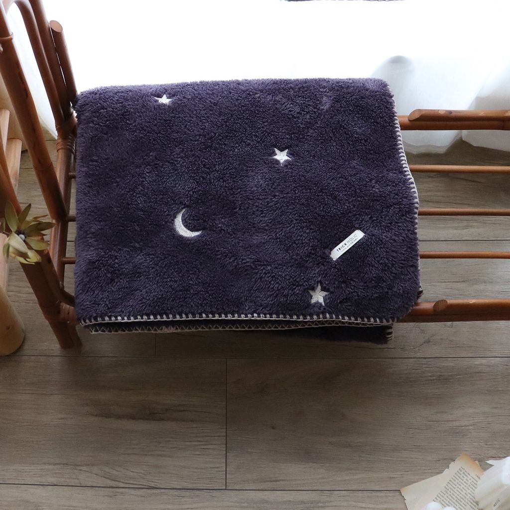 STARMOON-fur-blanket-Dark-gray