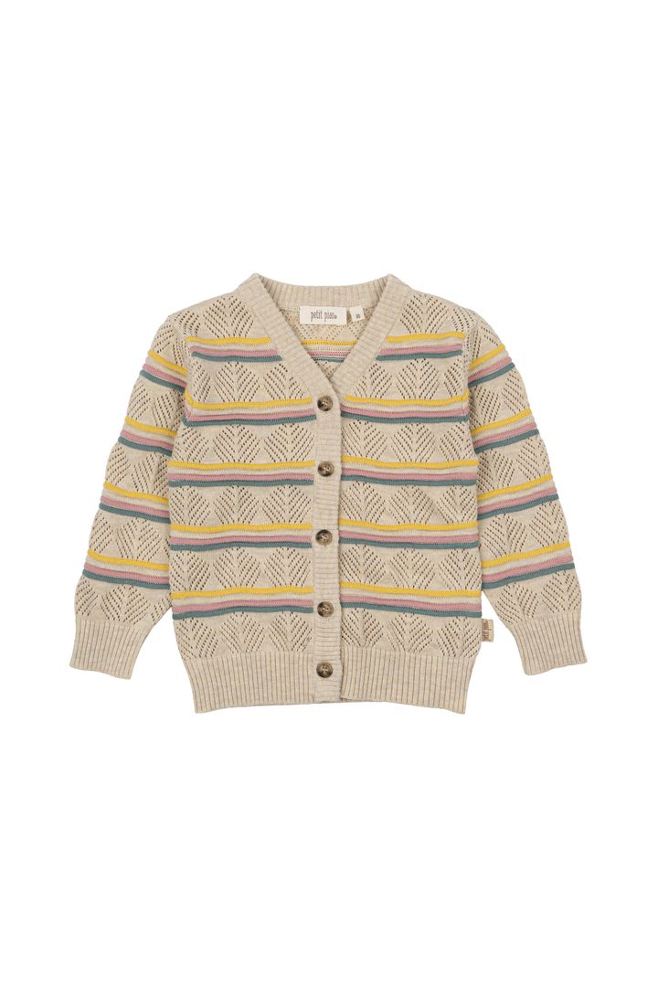 PP1032 - Cardigan Crafted Stripe - Multi - Main