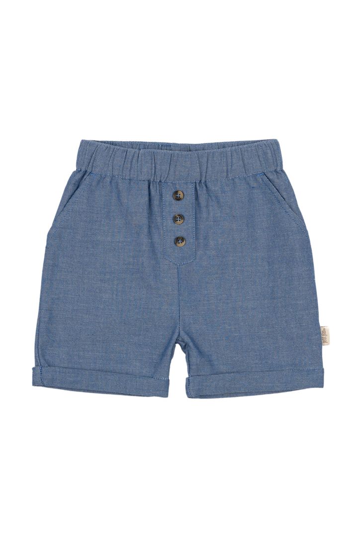 PP809 - Shorts button Woven - Denim Blue - Main