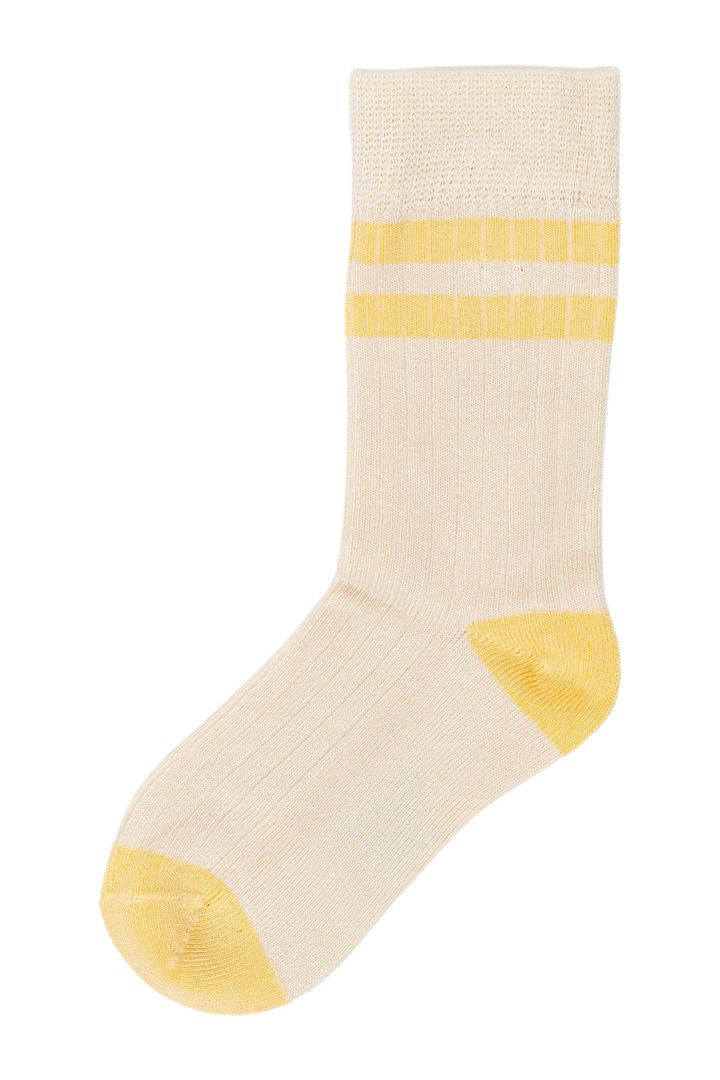 MP13 - MiniPop® Bamboo Socks Sport - Off white-yellow sun - Extra 0