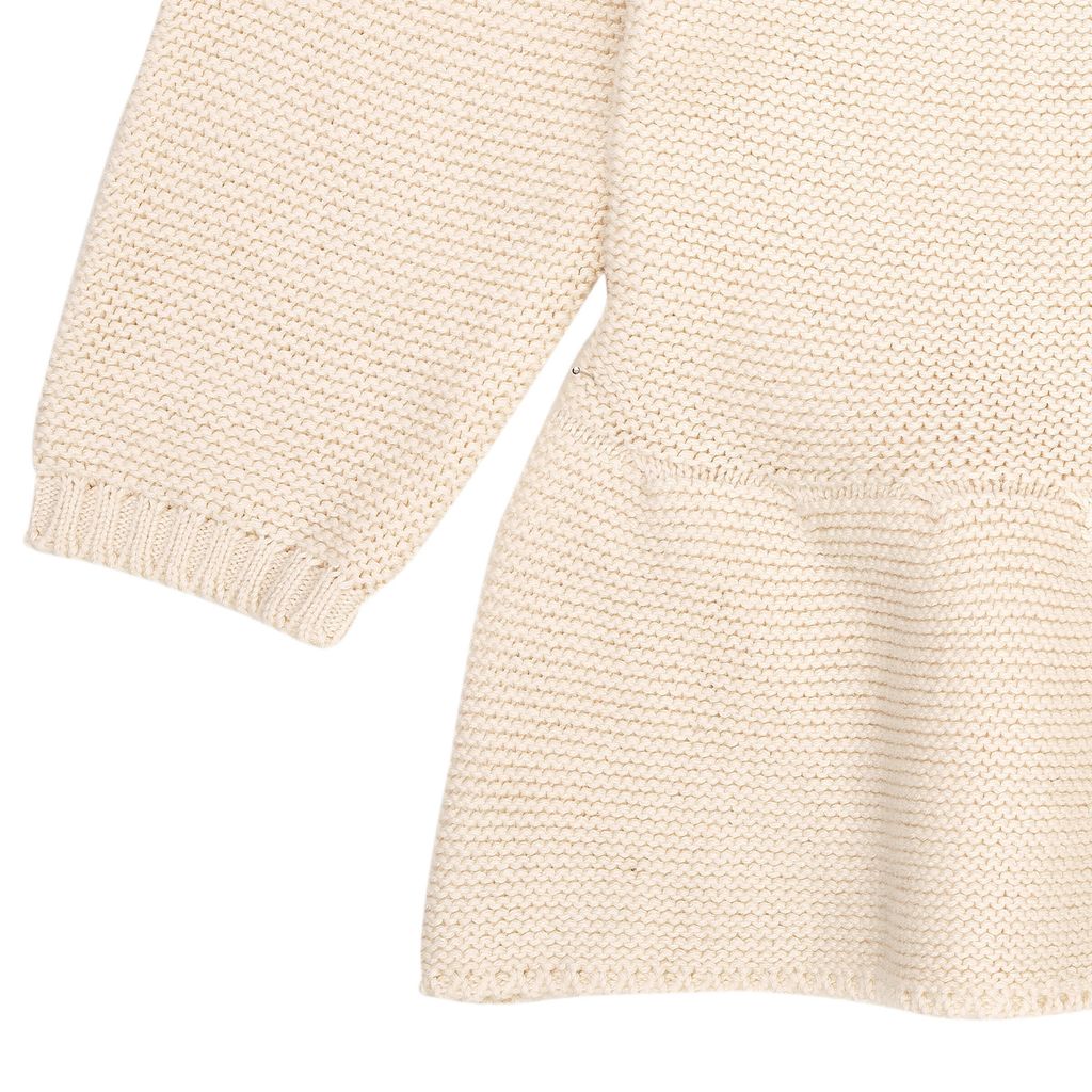 KNITTED PULLOVER W FRILL CREAM 3