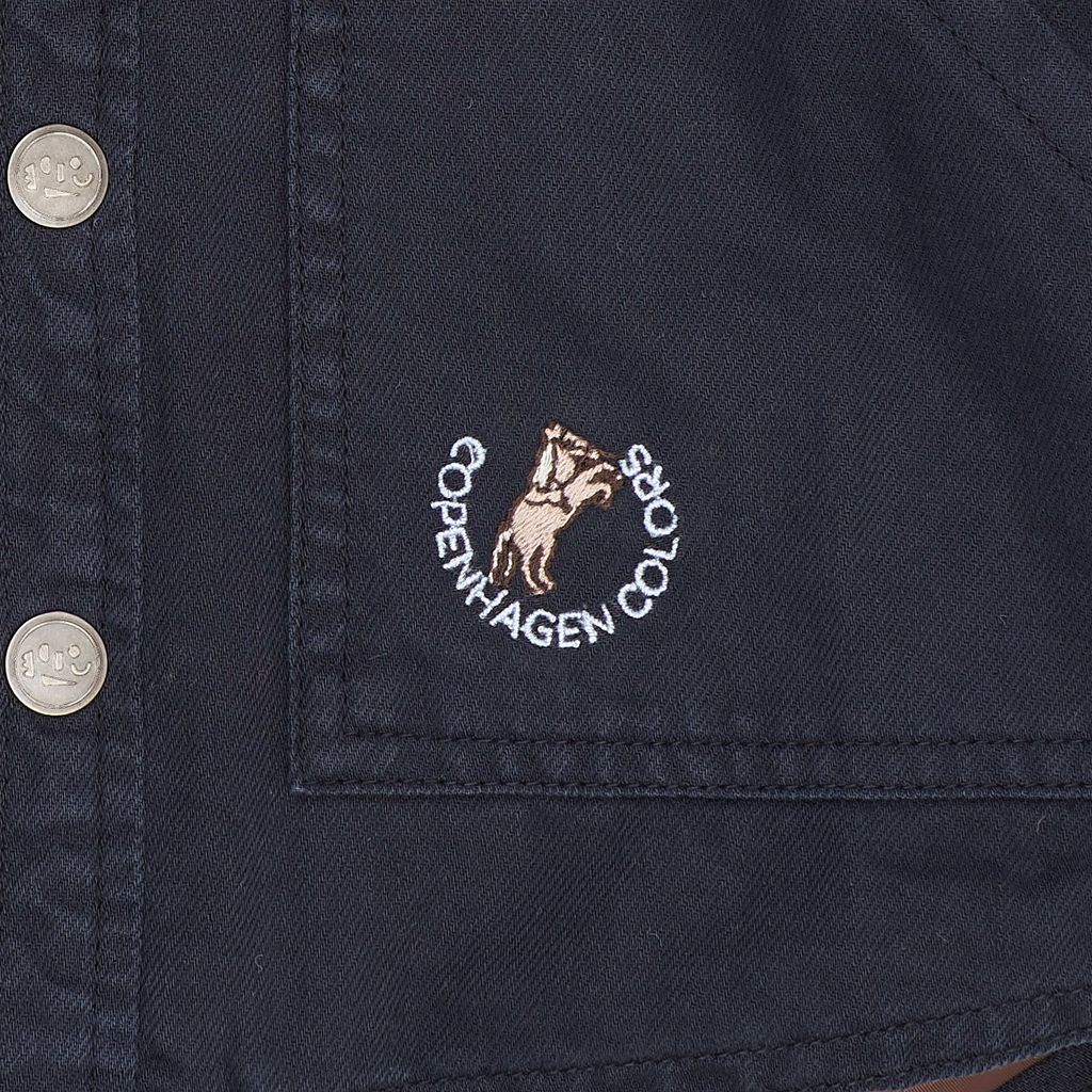 TWILL VEST W SHERPA COLLAR NAVY 3