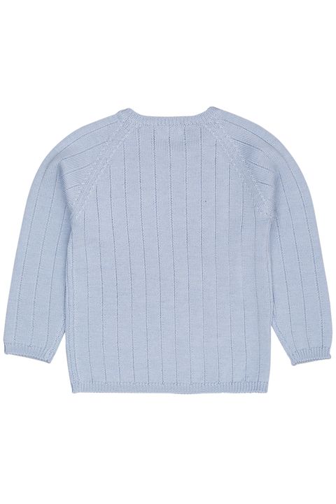 MERINO KNITTED BLOUSE DUSTY BLUE 2