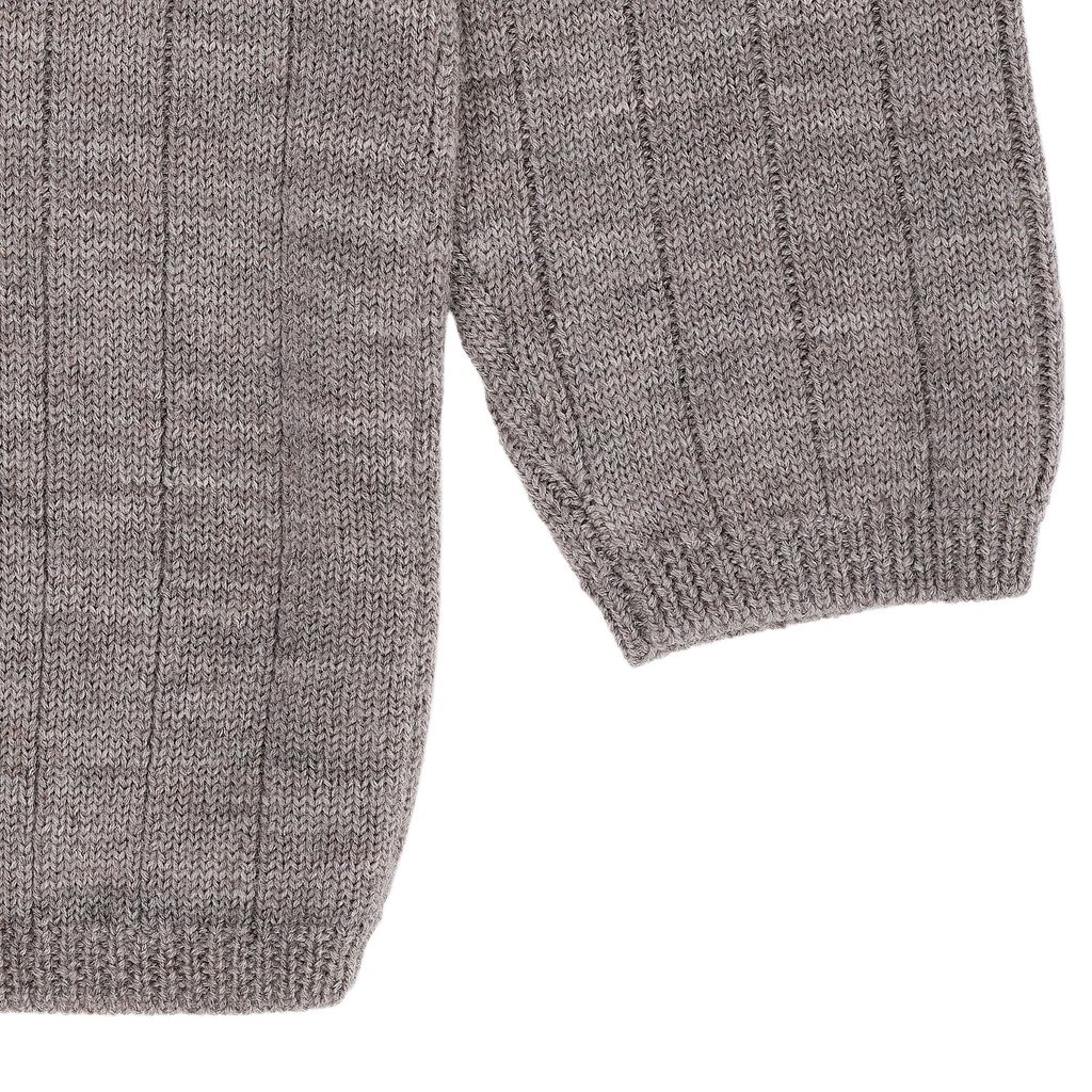 MERINO KNITTED BLOUSE NATURAL MELANGE 4