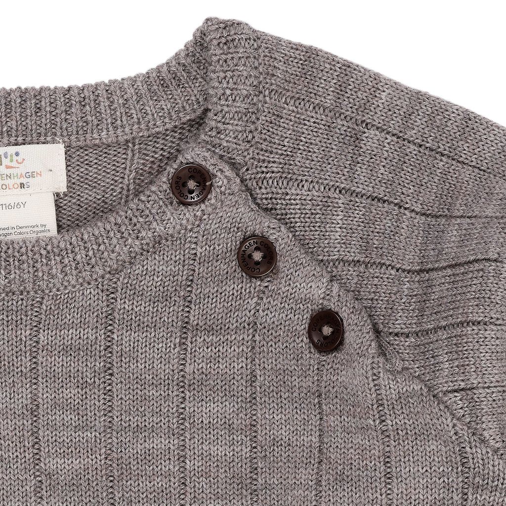 MERINO KNITTED BLOUSE NATURAL MELANGE 3