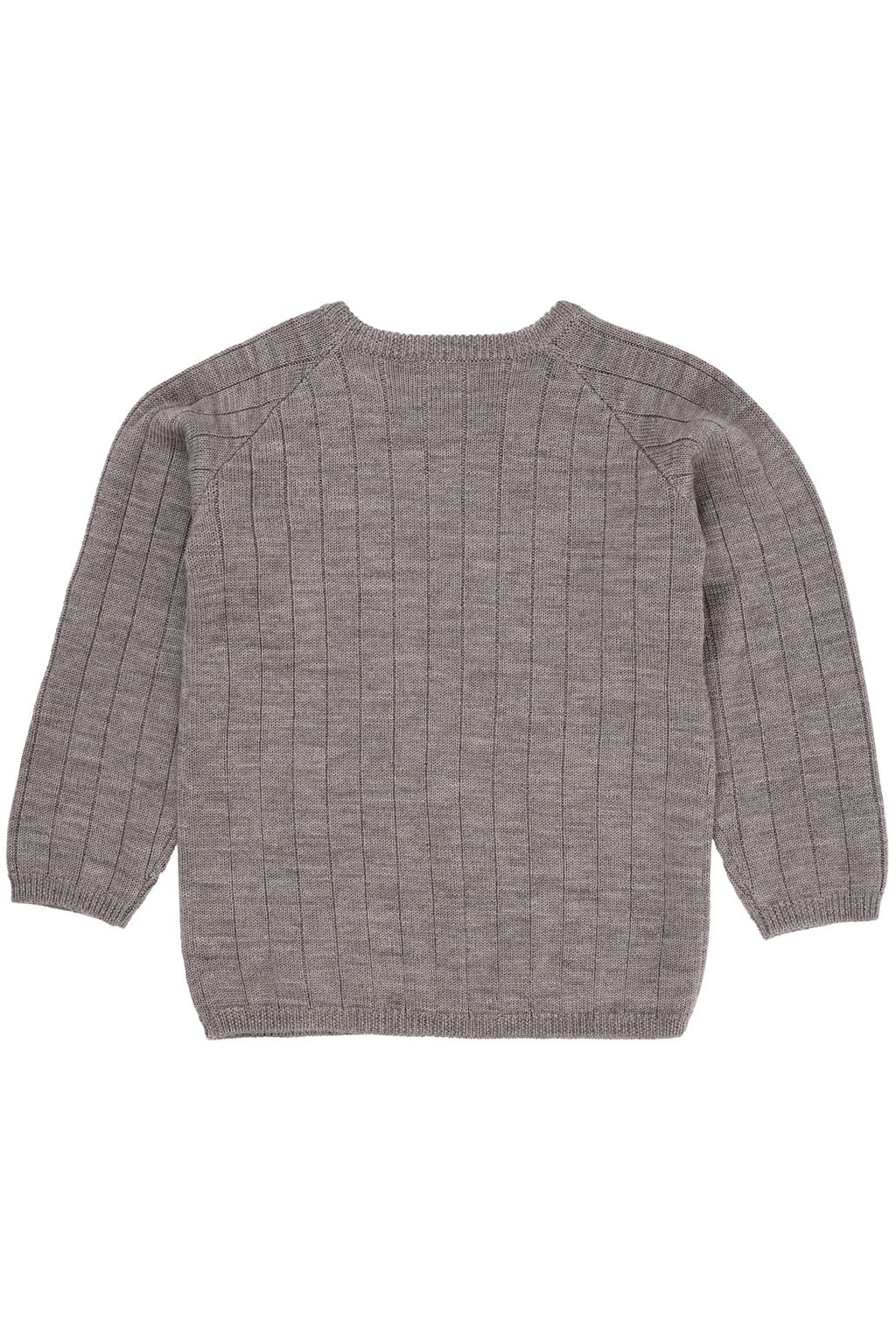 MERINO KNITTED BLOUSE NATURAL MELANGE 2