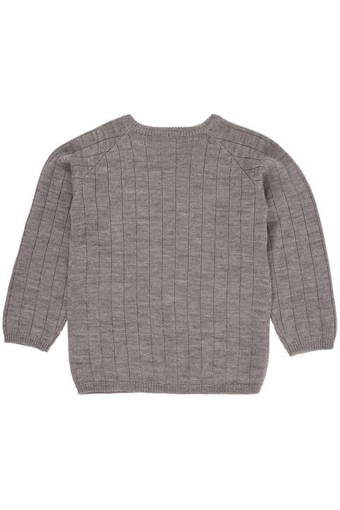 MERINO KNITTED BLOUSE NATURAL MELANGE 2