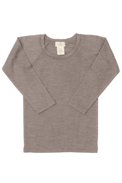 MERINO LIGHT KNITTED T-SHIRT LS NATURAL MELANGE