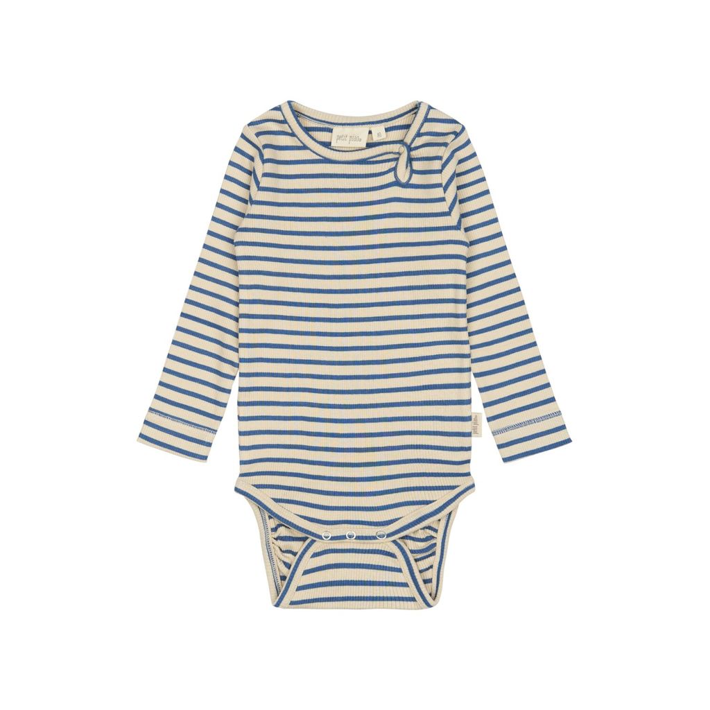 PP301 - Body L-S Modal Striped - True navy-off white - Main-Photoroom