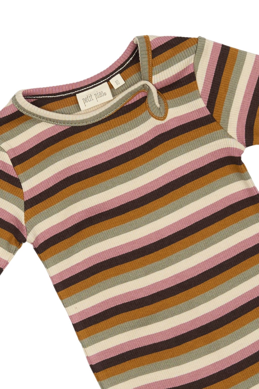 PP331 - Body L-S Modal Multi Striped - Nostalgic rose multi stripe - Extra 2
