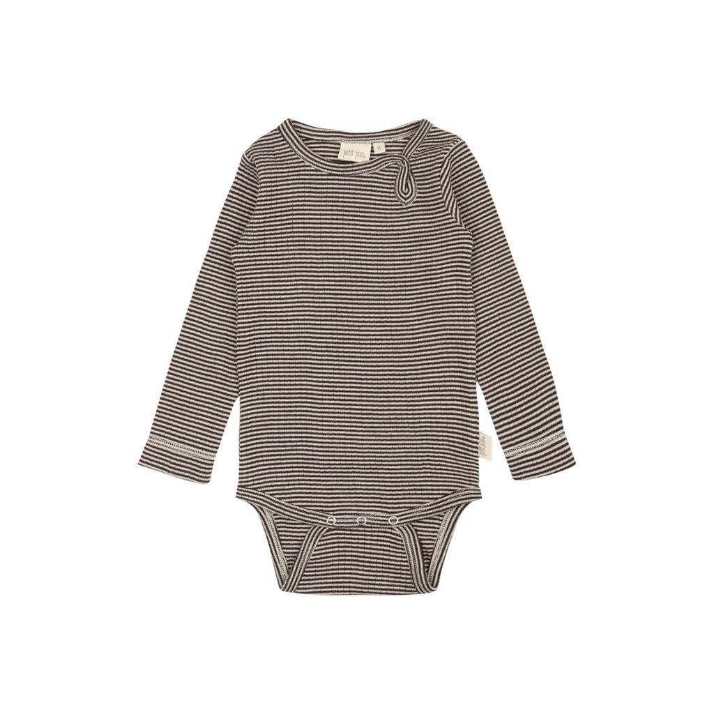 PP901 - PPDante Body L-S Merino Wool Striped - Coffee Bean-Dark Off White - Main-Photoroom