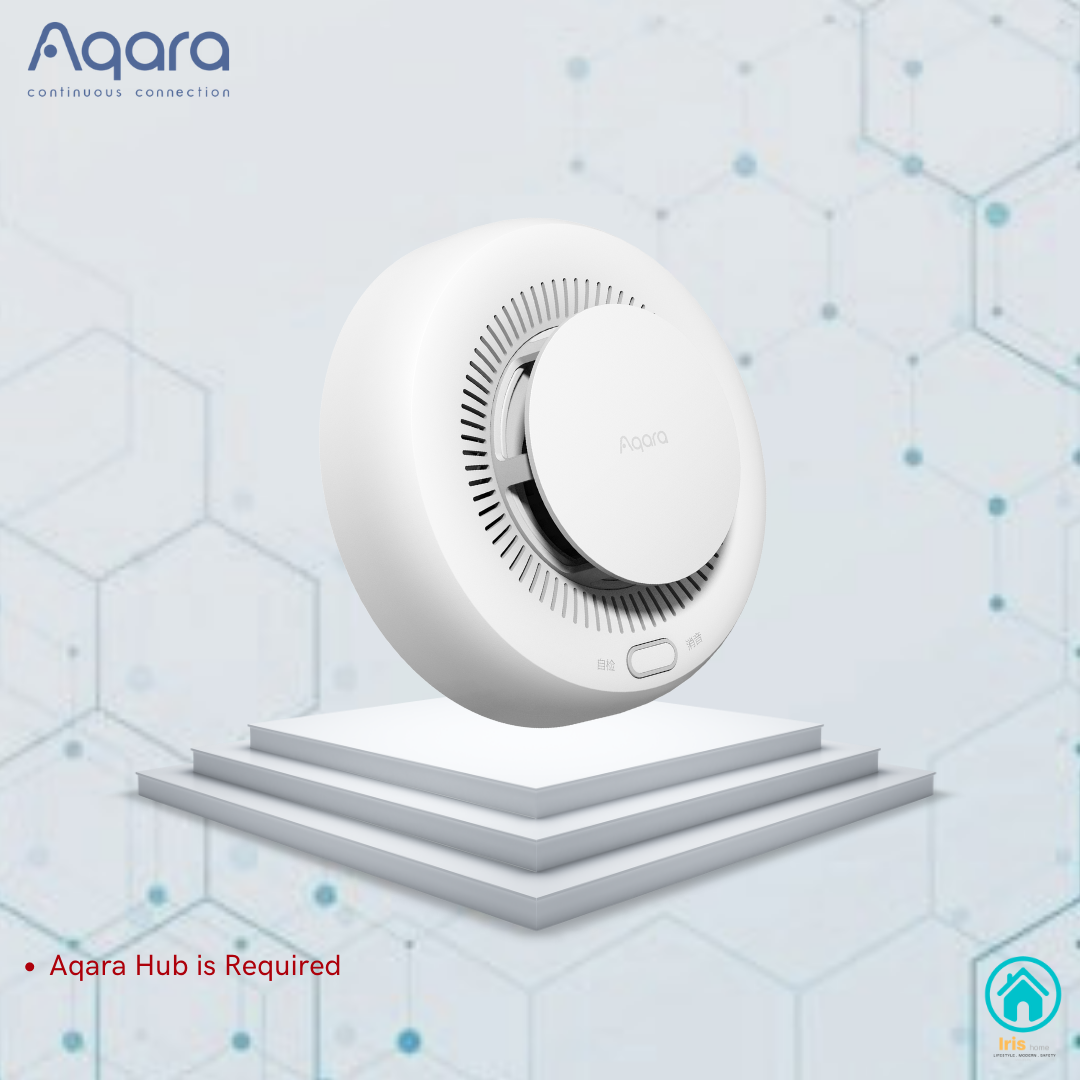 Aqara Smart Smoke Detector Fire Alarm Monitor Sound Alert Home Security  Highly Sensitive Detection Work with Apple HomeKit – Iris Home