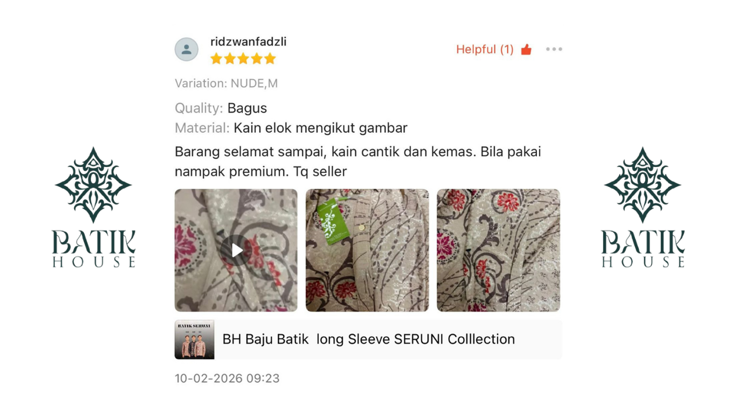 BATIK HOUSE MY - E COMMERCE PLATFORM