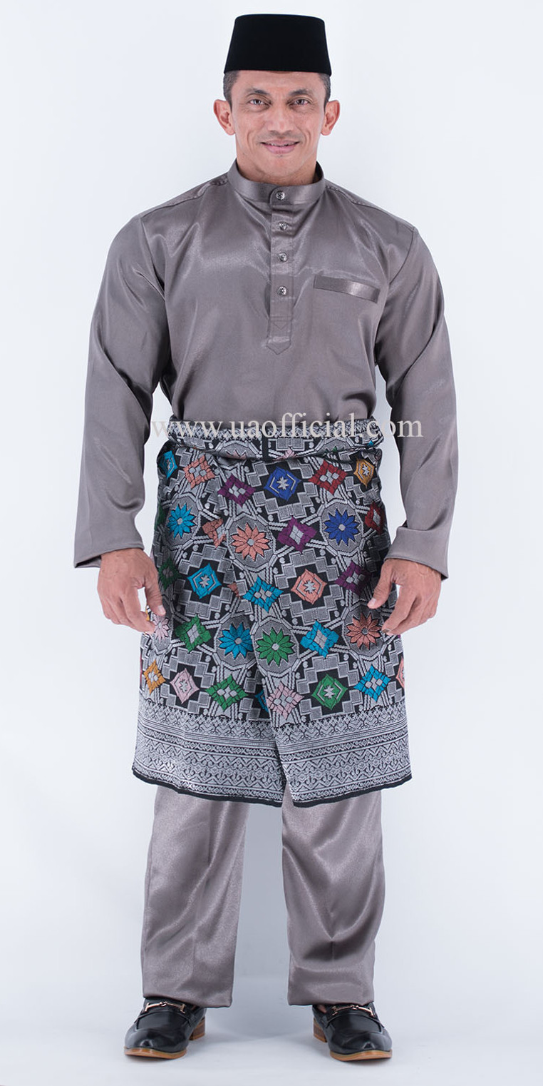 Baju Melayu Mr Universe Uabms01 062 Dark Grey Ua Boutique The Style Begins Here