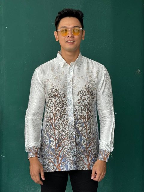 Kemeja Batik Malaysia Long Sleeve KOLEKSI RANTING – BATIK HOUSE MY