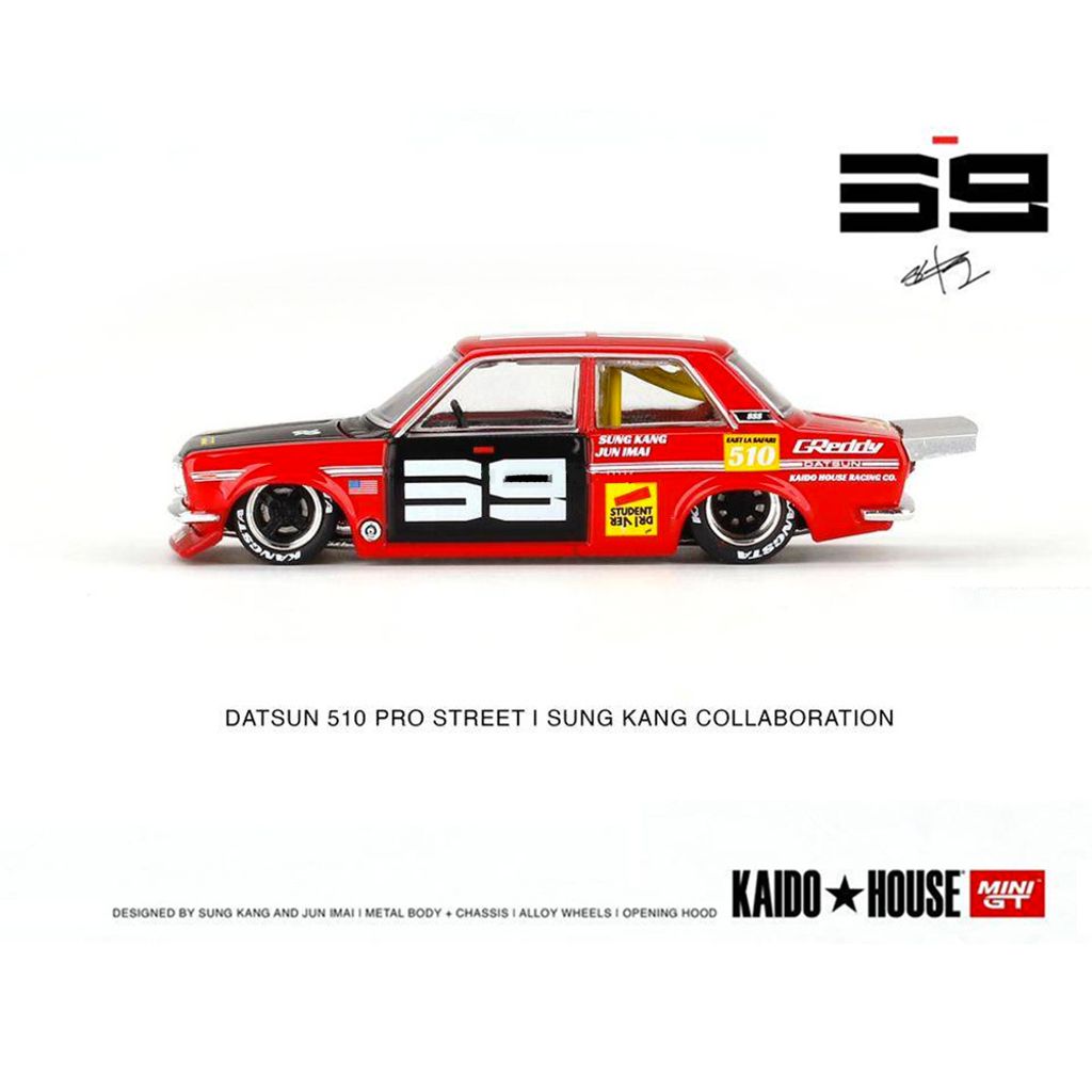 Kaido House x Mini GT 1-64 Datsun Pro Street SK510 Red2