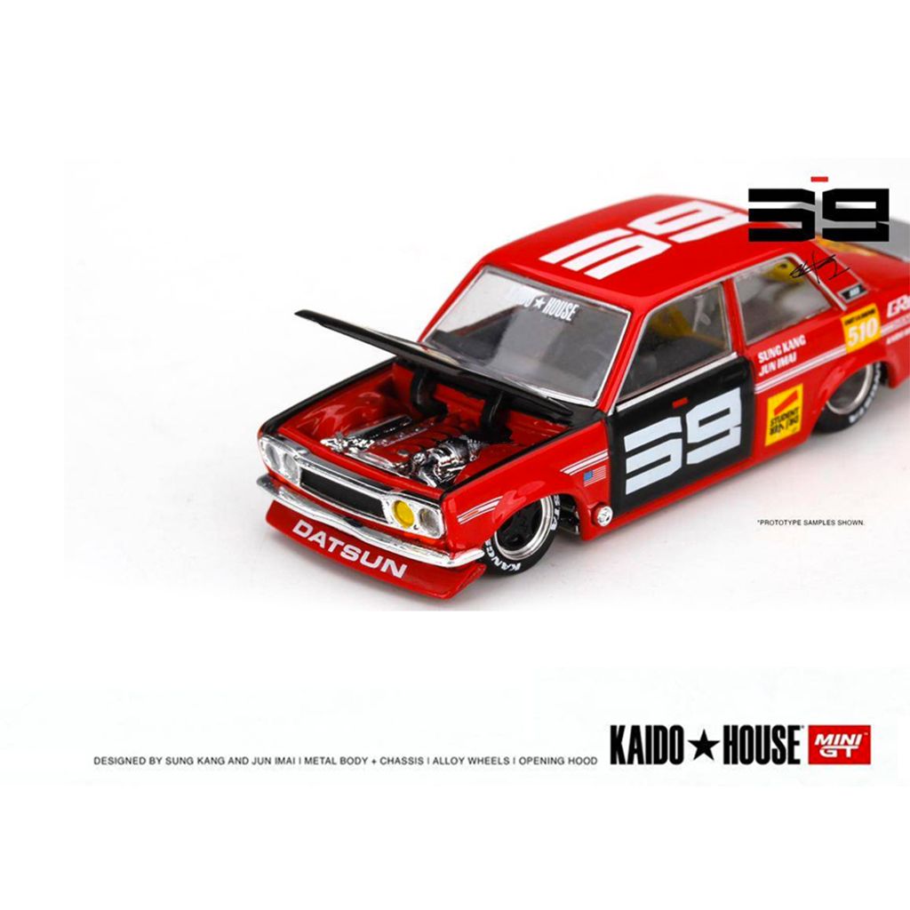 Kaido House x Mini GT 1-64 Datsun Pro Street SK510 Red3