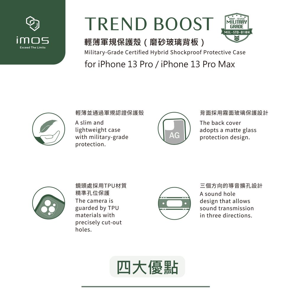 iPhone 13 Pro & iPhone 13 Pro Max 輕薄軍規保護殼(磨砂玻璃背蓋)商品圖5.jpg