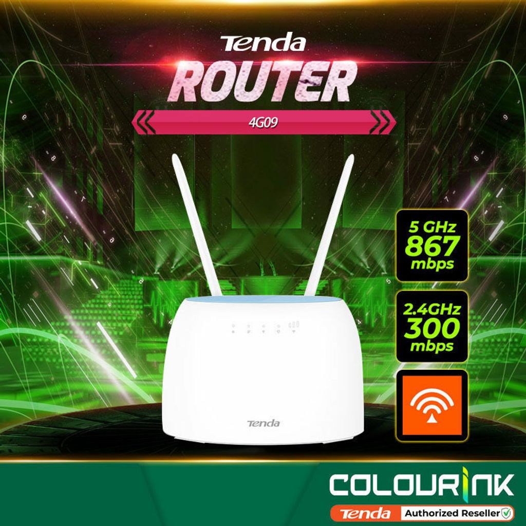 Tenda 4G+ LTE Dual-Band WiFi Router AC1200 4G09