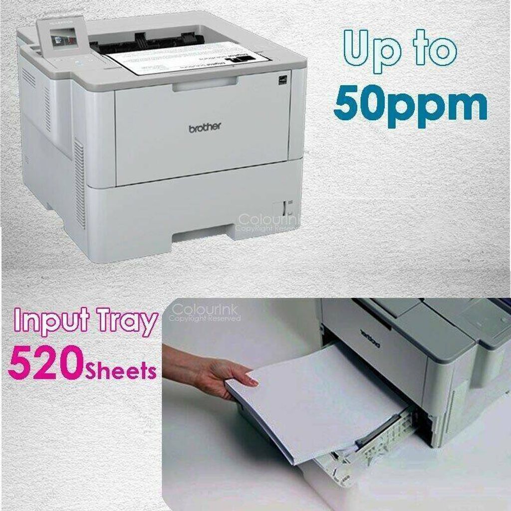 Brother HLL6400DW A4 Mono Laser Printer Print Only Wireless Duplex Brother HLL6400DW A4 Mono Laser Printer Print Only Wireless Duplex