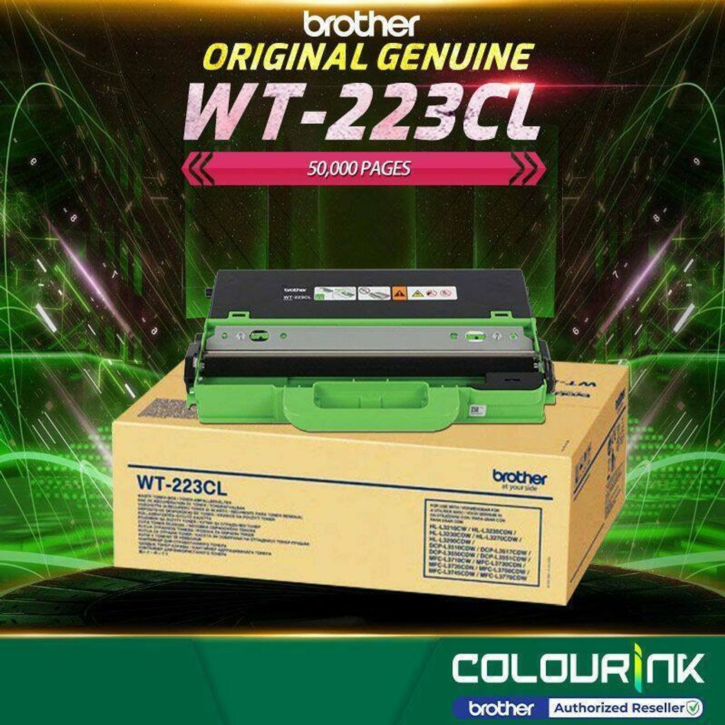 Brother Original Genuine WT-223CL Waste Toner box 50K HL-L3230CDN  DCP-L3551CDW MFC-L3750CDW – ColourInk Consumable Sdn Bhd