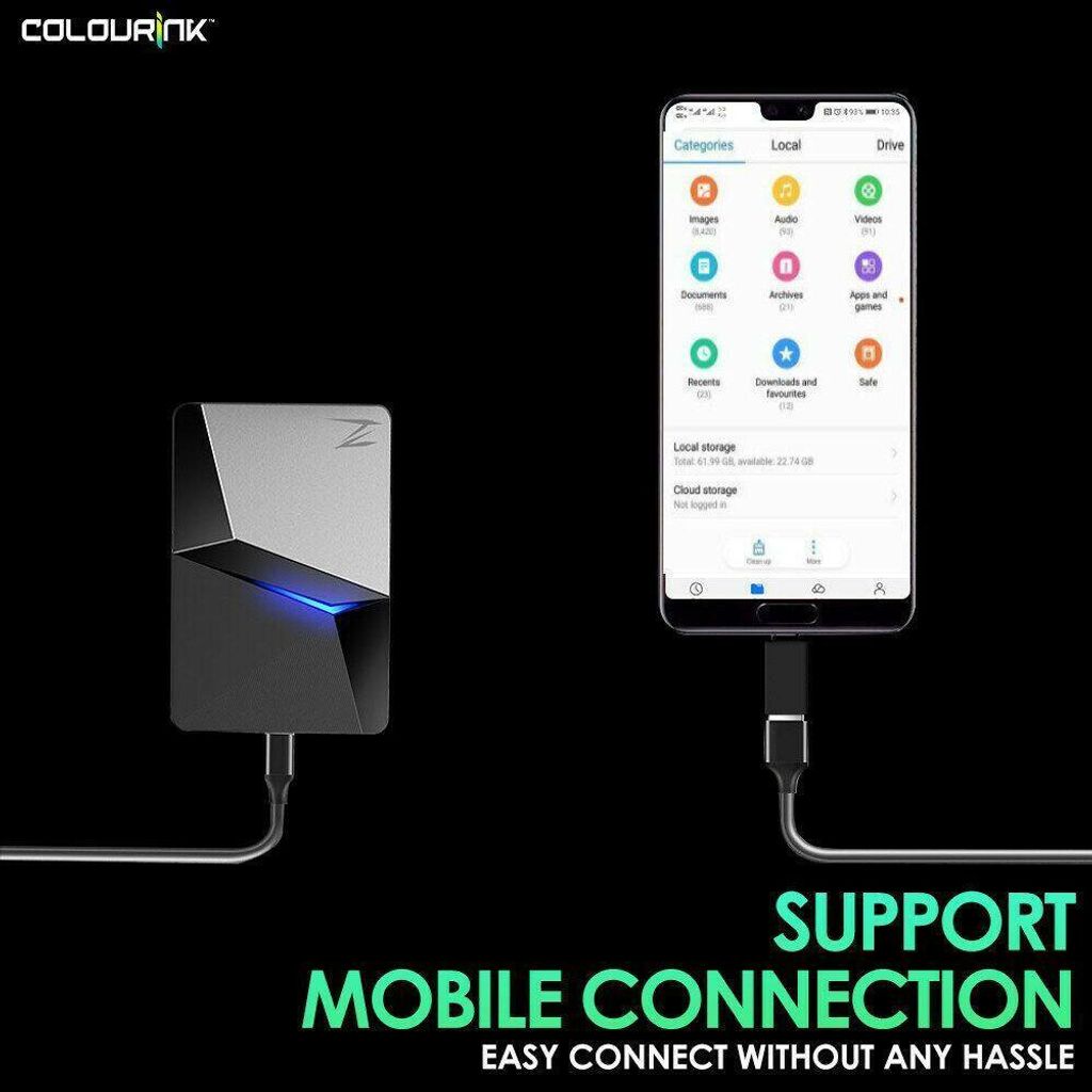 Netac Z7S 240GB 480GB 960GB External SSD Portable Solid State Drive PS4 PS5 PC Mobile Type C OTG