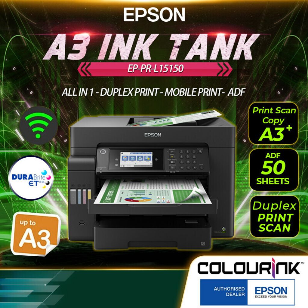 Epson EcoTank L15150 A3 Wi-Fi Duplex Ink Tank Printer