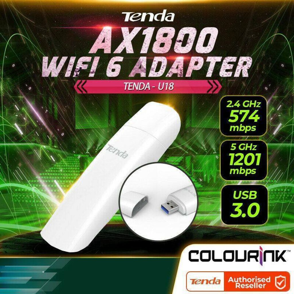 Tenda AX1800 WiFi 6 Adapter, USB WiFi Adapter for PC Desktop