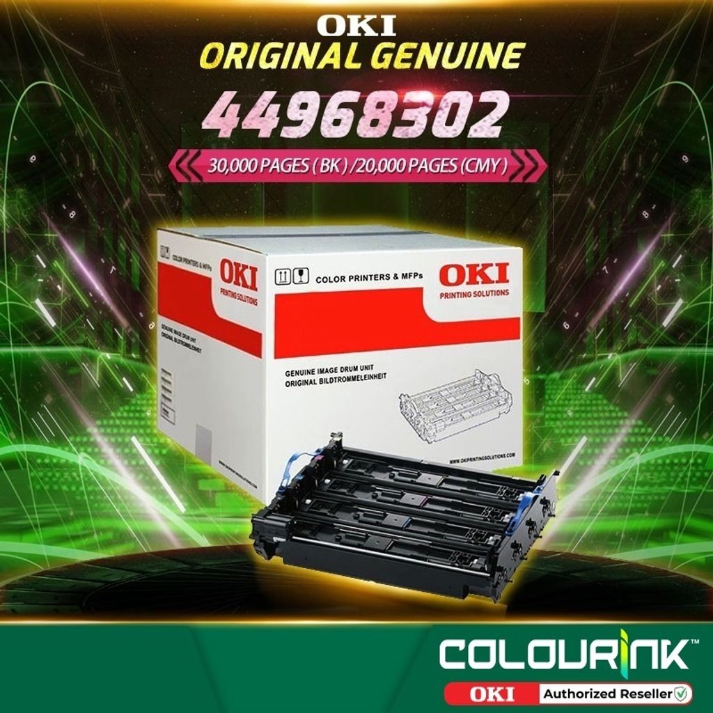 OKI Original Genuine Color Laser Drum 44968302 C301 C321 C331 C511 C531  MC362 MC562 C332DN MC363DN – ColourInk Consumable Sdn Bhd