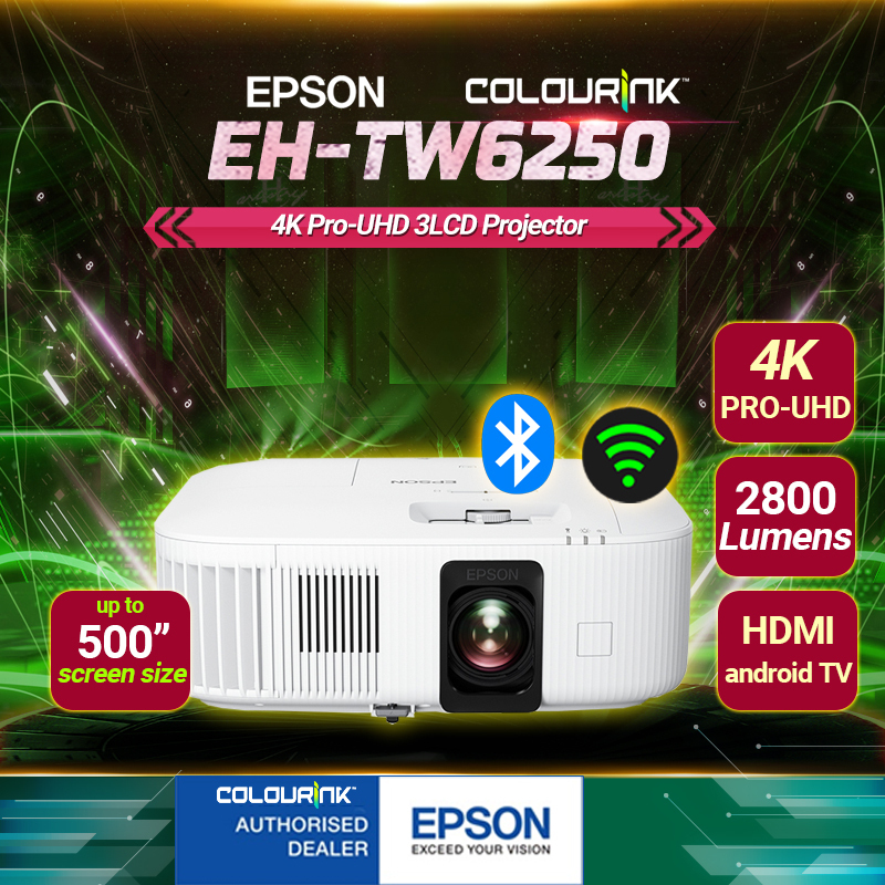 Epson EH-TW6250 4K PRO-UHD 3LCD Wifi Android TV Chromecast Epson EH-TW6250 4K PRO-UHD 3LCD Wifi Android TV Chromecast