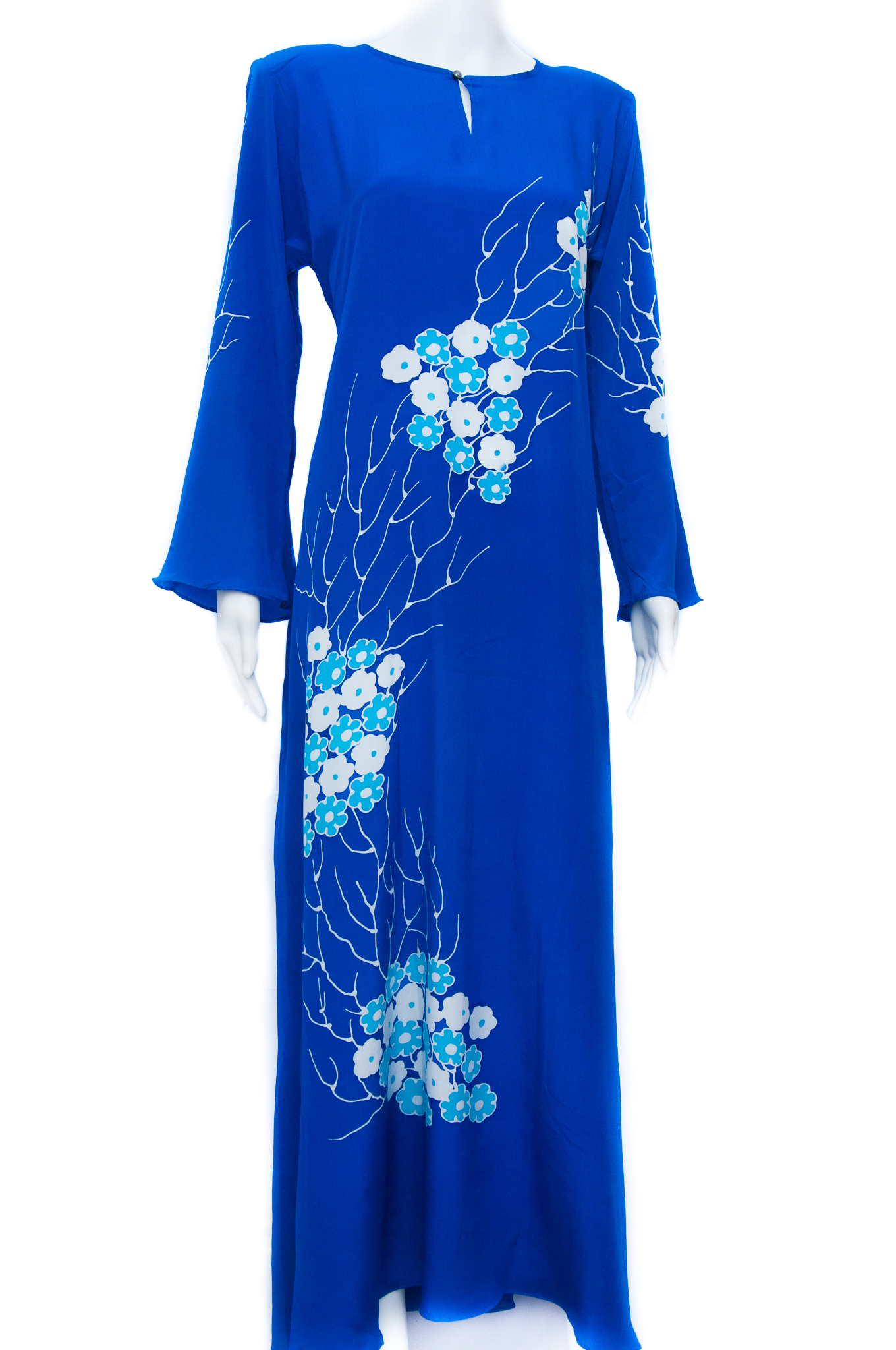 Jubah Batik Sutera Crepe Jsc010 Batik Ceri