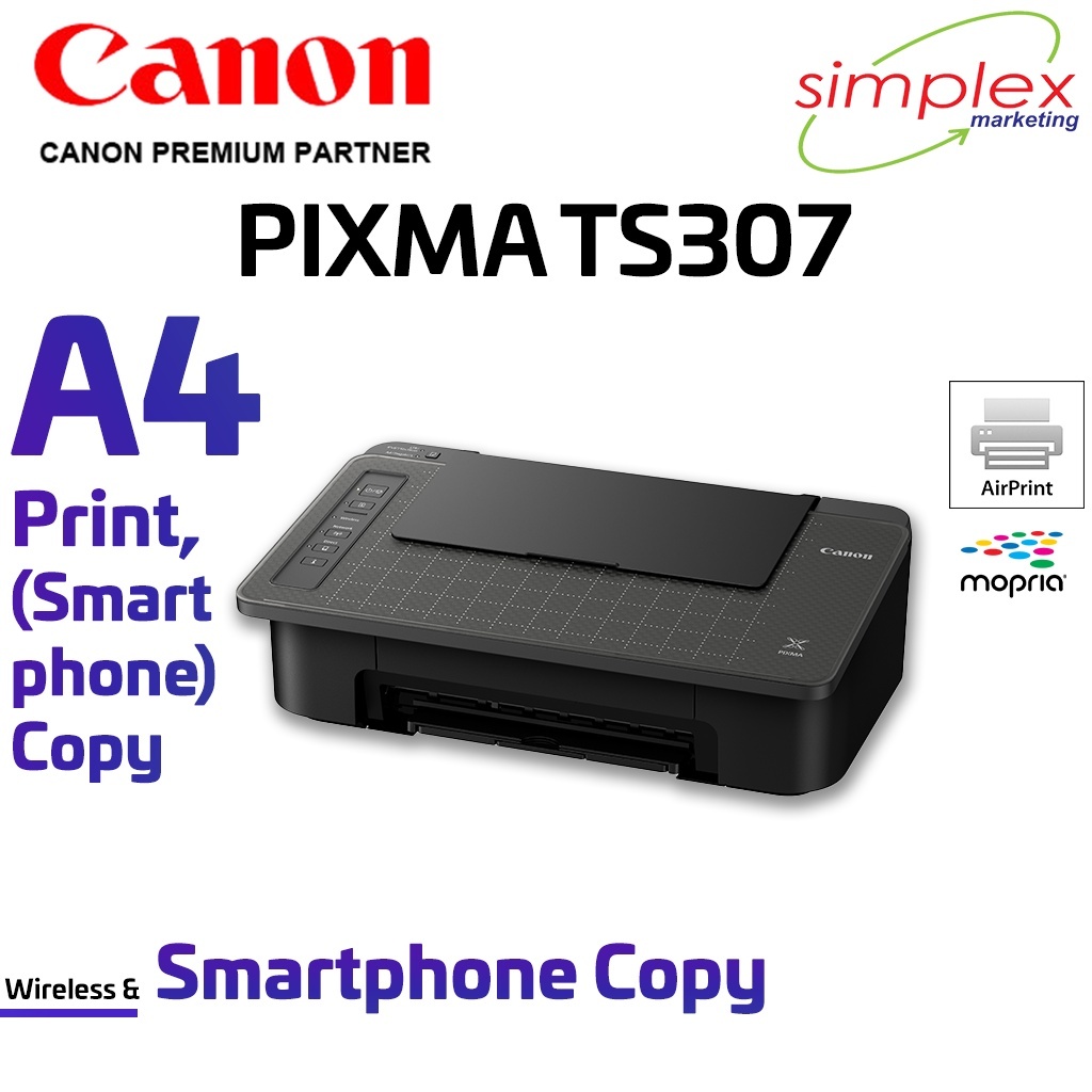 Canon PIXMA TS307 Inkjet Printers Simplex Marketing