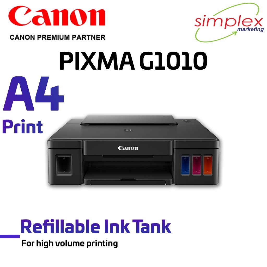 Canon PIXMA G1010 Ink Efficient G Series Printer (Preorder) Simplex