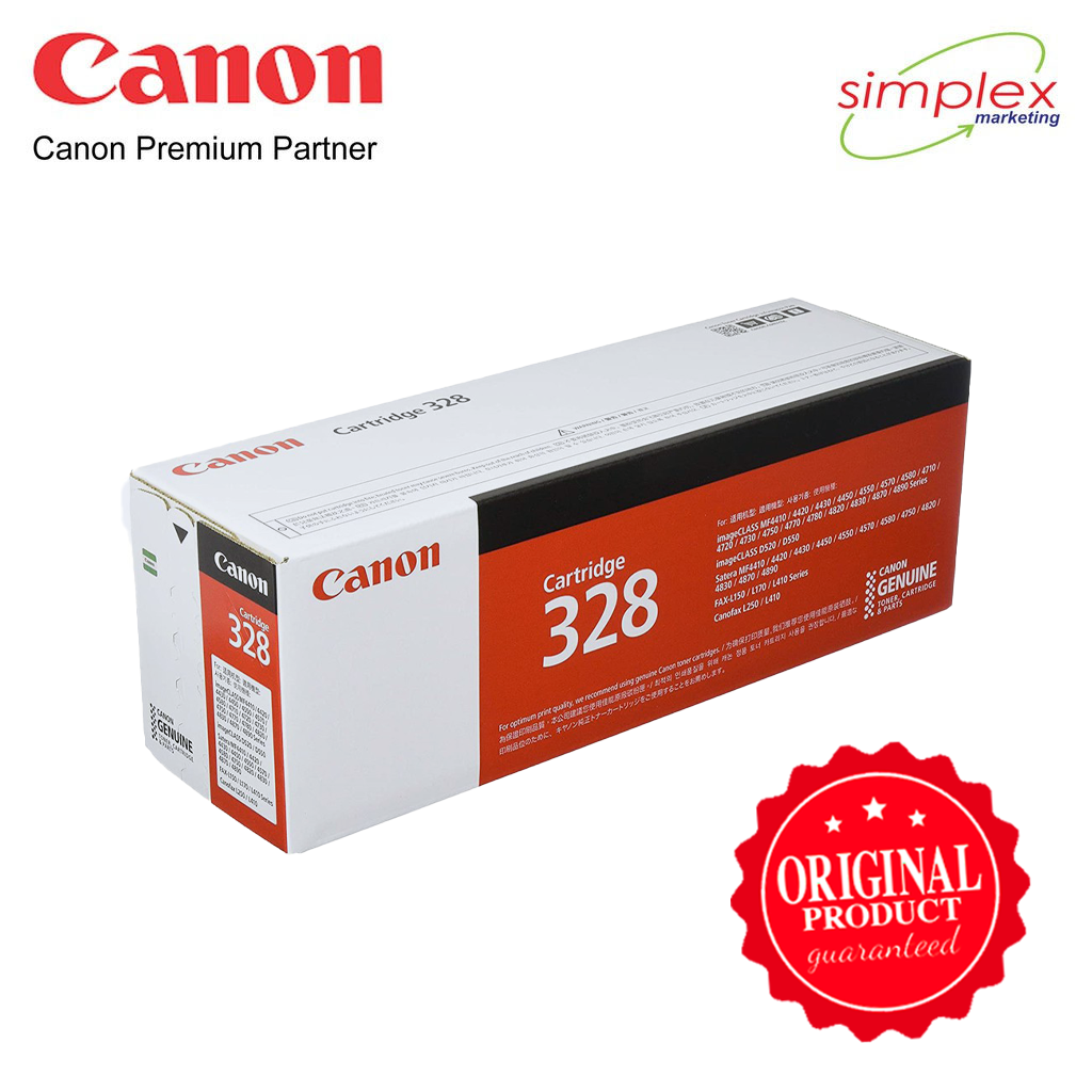 Canon 328 Black Toner Cartridge for MF4720w / MF4750 / MF4820d / MF4870dn /  MF4890dw – Simplex Marketing